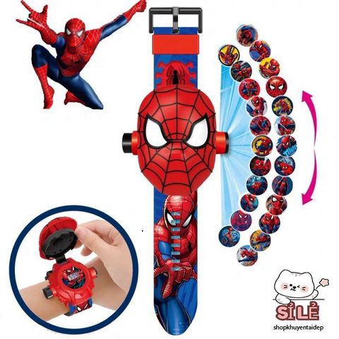 Đồng Hồ Điện Tử 3D Cho Trẻ Em - 50 Mẫu Hình Hoạt Hình Dễ Thương Elsa, Người Nhện, Công Chúa - Đồ Chơi Thông Minh Cao Cấp