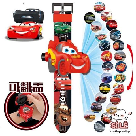 Đồng Hồ Điện Tử 3D Cho Trẻ Em - 50 Mẫu Hình Hoạt Hình Dễ Thương Elsa, Người Nhện, Công Chúa - Đồ Chơi Thông Minh Cao Cấp