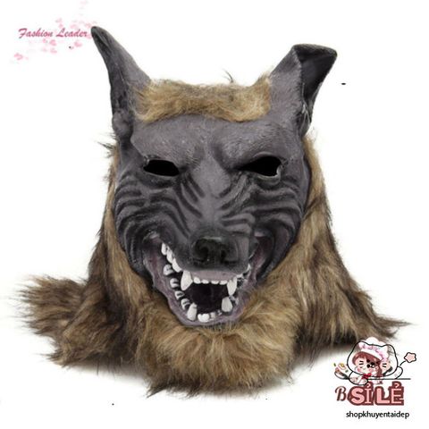 Găng Tay và Mặt Nạ Người Sói Cao Su - Trang Phục Halloween Hóa Trang Độc Đáo Cho Bữa Tiệc & Lễ Hội