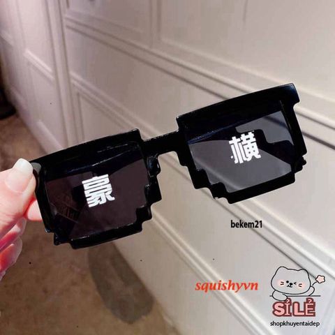 Mắt Kính Thug Life 6 Chấm - Kính Mắt Minecraft Siêu Ngầu Thời Trang Độc Đáo Cho Gamer - Phụ Kiện Đậm Cá Tính