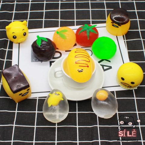 Đồ Chơi Bóp Nát Gudetama Squishy Trứng Lười Mochi - Giải Tỏa Căng Thẳng Slime Đáng Yêu cho Trẻ Em và Người Lớn