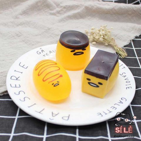Đồ Chơi Bóp Nát Gudetama Squishy Trứng Lười Mochi - Giải Tỏa Căng Thẳng Slime Đáng Yêu cho Trẻ Em và Người Lớn