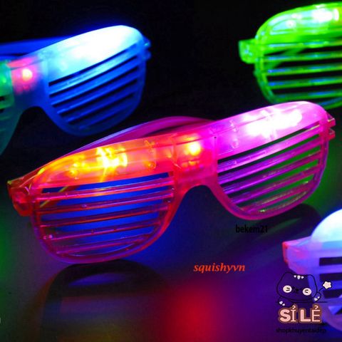 Kính Mắt LED Phát Sáng Nhiều Màu - Phụ Kiện Tiệc Tùng, Sinh Nhật, Dã Ngoại Thời Trang, Độc Đáo Cho Giới Trẻ