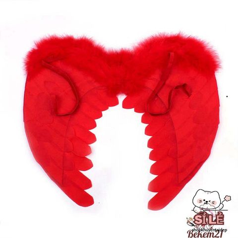 Giày Chân Thiên Thần Đỏ Trắng - Cánh Thiên Thần Cosplay Thời Trang Hóa Trang Cho Tiệc Hội, Chụp Hình, Lễ Hội
