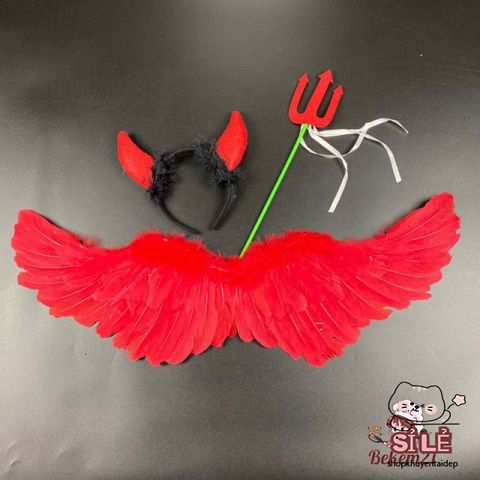 Giày Chân Thiên Thần Đỏ Trắng - Cánh Thiên Thần Cosplay Thời Trang Hóa Trang Cho Tiệc Hội, Chụp Hình, Lễ Hội