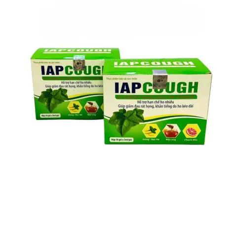 IAPCOUGH Hỗ Trợ Giảm Ho, Hắt Hơi, Sổ Mũi Do Cảm Lạnh - Dạng Gói Uống 30 Gói x 5ml, Sản Phẩm Chức Năng An Toàn và Hiệu Quả
