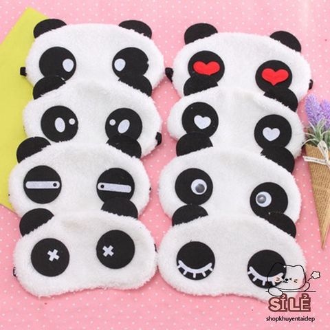 Bịt Mắt Ngủ Lông Nhung Gấu Trúc Dễ Thương, Hình Hoạt Hình Ngộ Nghĩnh, Thoải Mái Cho Giấc Ngủ, Phù Hợp Cho Du Lịch Và Nghỉ Trưa