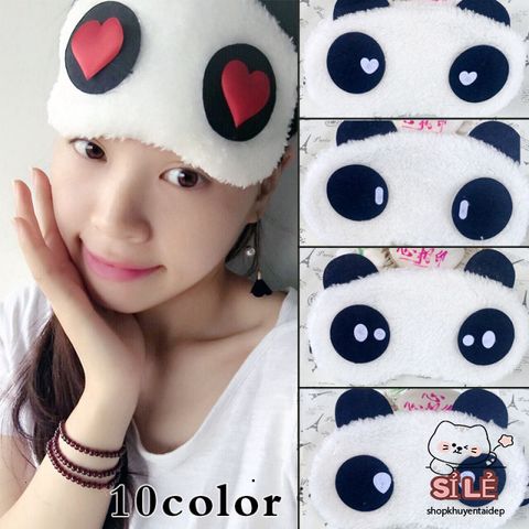 Bịt Mắt Ngủ Lông Nhung Gấu Trúc Dễ Thương, Hình Hoạt Hình Ngộ Nghĩnh, Thoải Mái Cho Giấc Ngủ, Phù Hợp Cho Du Lịch Và Nghỉ Trưa