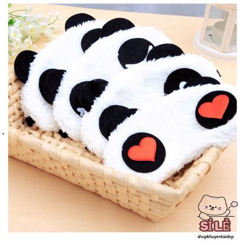 Bịt Mắt Ngủ Lông Nhung Gấu Trúc Dễ Thương, Hình Hoạt Hình Ngộ Nghĩnh, Thoải Mái Cho Giấc Ngủ, Phù Hợp Cho Du Lịch Và Nghỉ Trưa