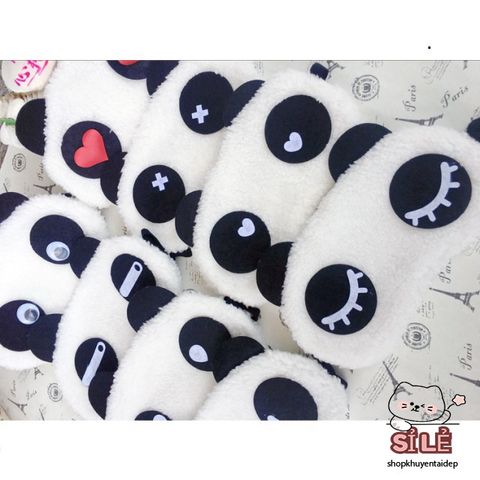 Bịt Mắt Ngủ Lông Nhung Gấu Trúc Dễ Thương, Hình Hoạt Hình Ngộ Nghĩnh, Thoải Mái Cho Giấc Ngủ, Phù Hợp Cho Du Lịch Và Nghỉ Trưa