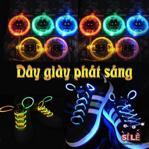 Dây Giày LED Phát Sáng Đa Màu - Phụ Kiện Đẹp Mắt Cho Giày Thể Thao, Chạy Đêm, Tiệc Tùng, 4 Chế Độ Chiếu Sáng, Bền, Chống Nước