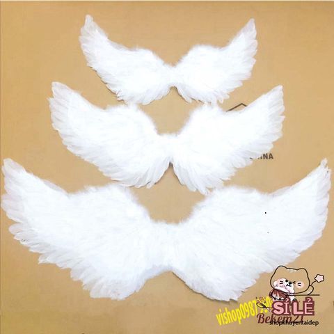 Đôi Cánh Thiên Thần Chụp Ảnh Trắng Cho Bé - Phụ Kiện Sinh Nhật Dễ Thương, Kỷ Niệm Gia Đình Thú Vị, Chất Liệu Lông Ngỗng Mềm Mại