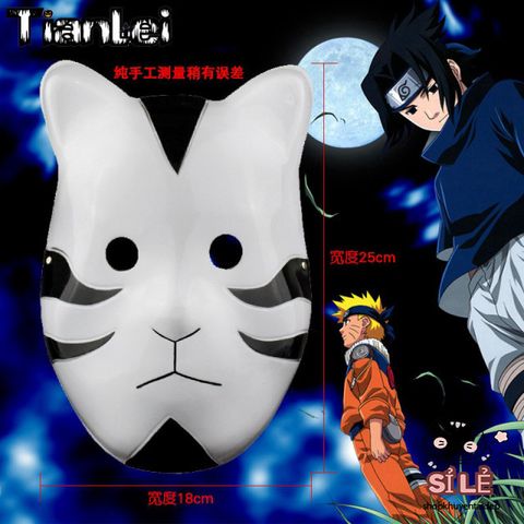 Mặt Nạ Hóa Trang Anbu Ninja Kakashi Đen/Xanh/Đỏ - Phụ Kiện Cosplay Naruto Độc Đáo, Đạo Cụ Tiệc Hóa Trang