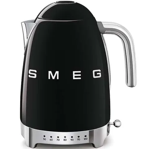 Ấm siêu tốc SMEG KLF04BLEU Màu Đen - Kiểm Soát Nhiệt Độ Đa Năng, Thiết Kế Châu Âu, 1.7L, Chất Liệu Thép Không Gỉ