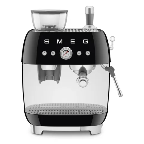 Máy Pha Cà Phê Espresso SMEG EGF03BLEU Màu Đen - Tích Hợp Cối Xay, Phong Cách Thập Niên 50's, Pha Cà Phê Tùy Chỉnh Chất Lượng Cao