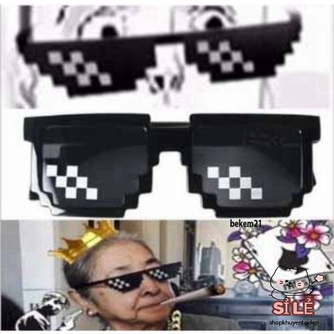 Kính Mắt Thug Life 6 Chấm Nhiều Màu - Phụ Kiện Thời Trang Gamer Độc Đáo, Thể Hiện Cá Tính, Hàng Đầu Mới Nhất 2021