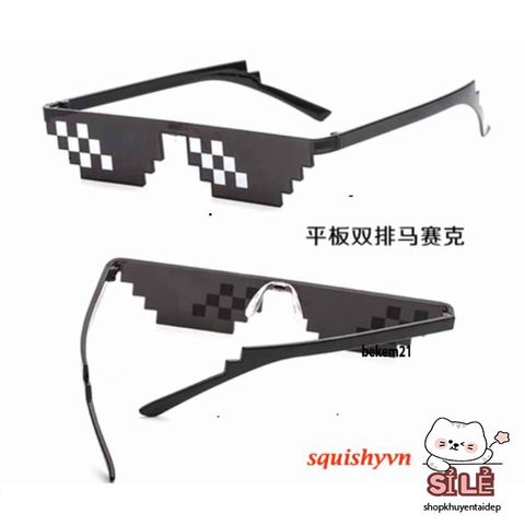 Kính Mắt Thug Life 6 Chấm Nhiều Màu - Phụ Kiện Thời Trang Gamer Độc Đáo, Thể Hiện Cá Tính, Hàng Đầu Mới Nhất 2021