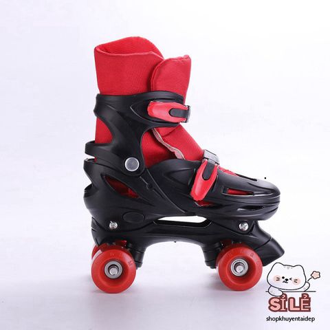Giày Patin 4 Bánh Cân Bằng Cho Trẻ Em - An Toàn, Chất Chịu Được Đến 18 Tuổi - Giày Trượt Chất Lượng Cao, Tiện Lợi, Đổi Trả Trong 15 Ngày