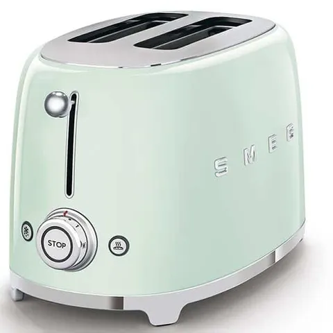 Máy nướng bánh mì SMEG TSF01PGEU - Lò nướng 2 ngăn, 6 cấp độ nướng, khay inox tháo rời, thiết kế hiện đại, phù hợp cho mọi bữa ăn