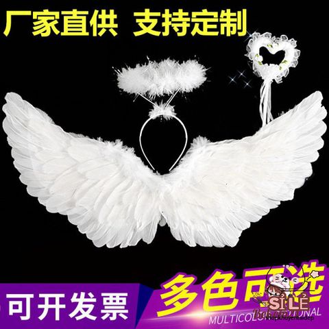 Trang phục Thiên Thần Trẻ Em - Cánh Thiên Thần với Dây Đeo Di Động cho Lễ Hội Halloween và Bữa Tiệc Hóa Trang