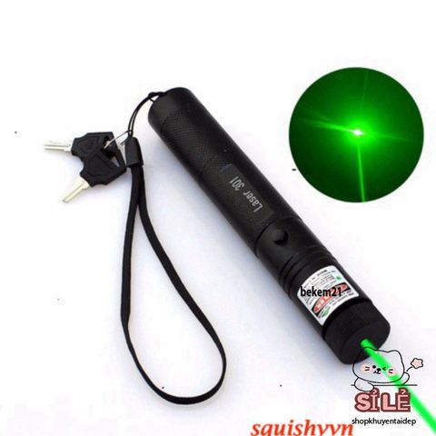 Bút Laser 303 - Đèn Laser Đa Năng Chống Nước 3 Chế Độ, Sạc 4800mAh, Ánh Sáng Xanh, Đỏ, Tím - Dụng Cụ Trình Chiếu và Du Lịch