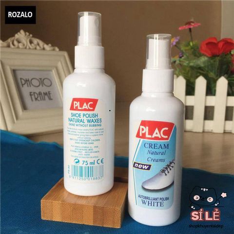 Chai Xịt Tẩy Vết Ố Giày Plac - Giải Pháp Hiệu Quả Đánh Sạch và Làm Trắng Giày, Túi Xách Sang Trọng, Thích Hợp Cho Mọi Chất Liệu
