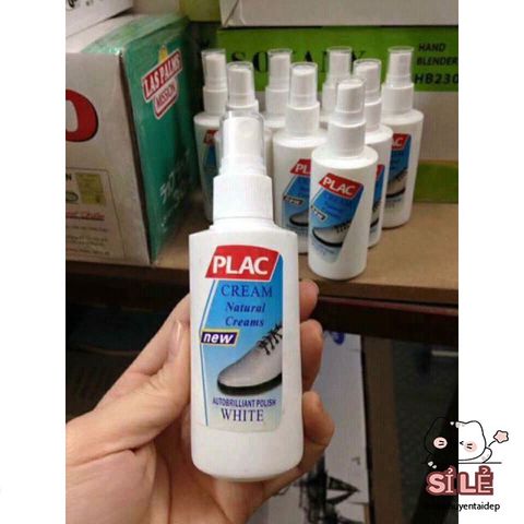 Chai Xịt Tẩy Vết Ố Giày Plac - Giải Pháp Hiệu Quả Đánh Sạch và Làm Trắng Giày, Túi Xách Sang Trọng, Thích Hợp Cho Mọi Chất Liệu