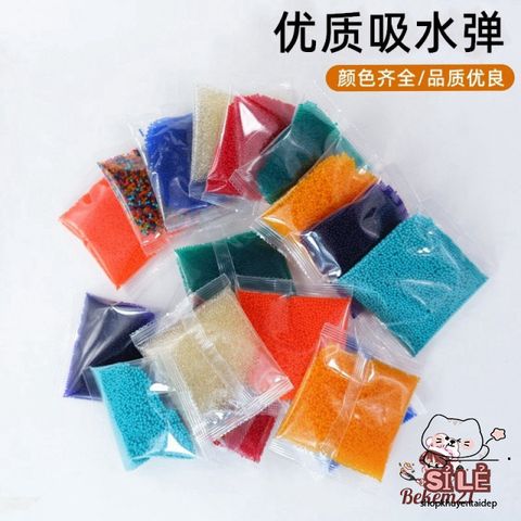 Bộ 2500 Hạt Nở Nhiều Màu - Trang Trí Cây Nha, Ngâm Nước Chơi An Toàn, Siêu Thấm Polyacrylate & Resin, Quà Tặng Độc Đáo