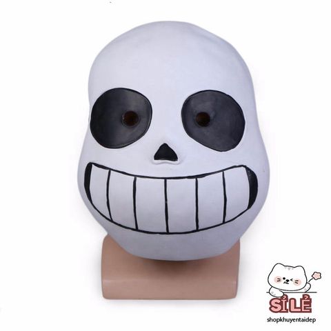 Mặt Nạ Cosplay Sans Halloween - Mặt Nạ Hóa Trang Undertale Độc Đáo và An Toàn cho Người Hâm Mộ
