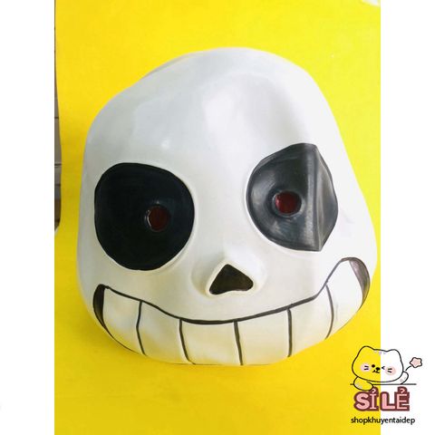 Mặt Nạ Cosplay Sans Halloween - Mặt Nạ Hóa Trang Undertale Độc Đáo và An Toàn cho Người Hâm Mộ