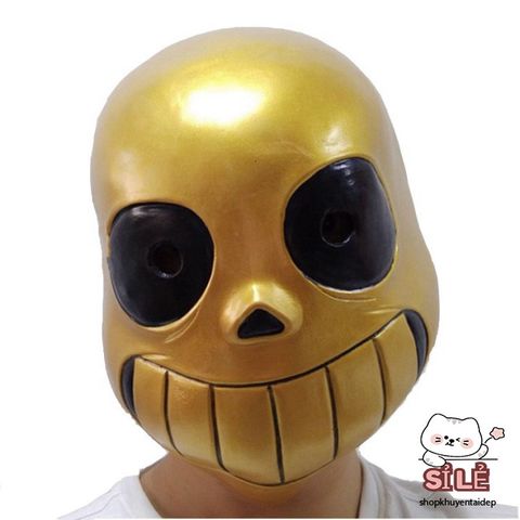 Mặt Nạ Cosplay Sans Halloween - Mặt Nạ Hóa Trang Undertale Độc Đáo và An Toàn cho Người Hâm Mộ