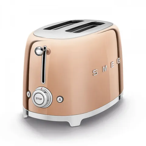 Máy Nướng Bánh Mỳ SMEG TSF01RGE - Thép Không Gỉ, 6 Cấp Độ Nướng, Khay Inox Tháo Rời, Chức Năng Đặc Biệt Cho Bữa Sáng Tuyệt Vời