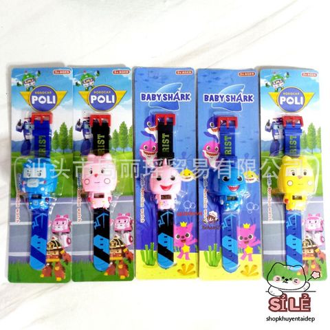 Đồng Hồ Điện Tử Dạ Quang Siro Elsa - Phụ Kiện Thời Trang Phim Hoạt Hình Cho Bé Gái & Bé Trai, Đồ Chơi Luôn Phát Sáng