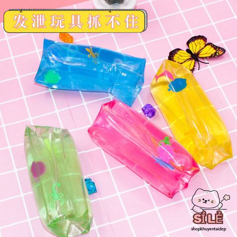 Túi trượt SQUEEZY GUDETAMA, đồ chơi giảm stress silicon, túi trơn màu sắc vui nhộn cho cả nam và nữ, quà tặng độc đáo