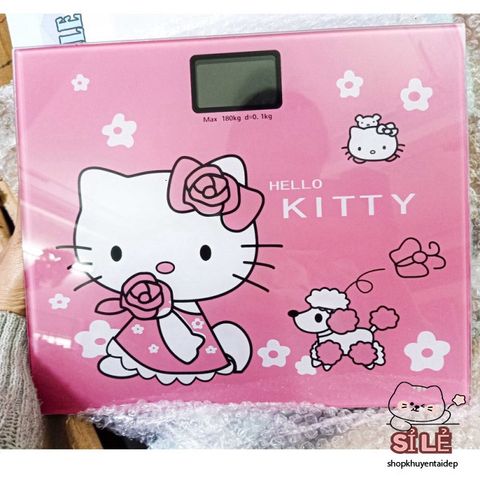 Cân Điện Tử Kitty & Cừu - Cân Sức Khỏe Chịu Lực 180KG, Thiết Kế Dễ Thương, Bảo Hành 1 Năm, Phù Hợp Gia Đình