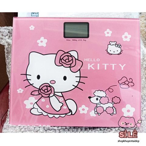 Cân Điện Tử Kitty & Cừu - Cân Sức Khỏe Chịu Lực 180KG, Thiết Kế Dễ Thương, Bảo Hành 1 Năm, Phù Hợp Gia Đình