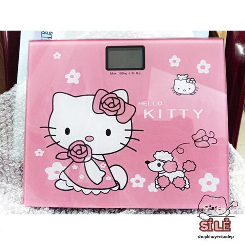 Cân Điện Tử Kitty & Cừu - Cân Sức Khỏe Chịu Lực 180KG, Thiết Kế Dễ Thương, Bảo Hành 1 Năm, Phù Hợp Gia Đình
