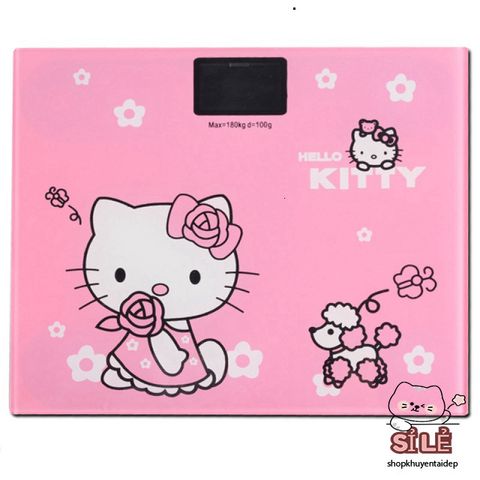 Cân Điện Tử Kitty & Cừu - Cân Sức Khỏe Chịu Lực 180KG, Thiết Kế Dễ Thương, Bảo Hành 1 Năm, Phù Hợp Gia Đình