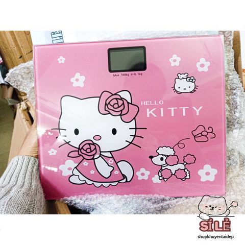 Cân Điện Tử Kitty & Cừu - Cân Sức Khỏe Chịu Lực 180KG, Thiết Kế Dễ Thương, Bảo Hành 1 Năm, Phù Hợp Gia Đình