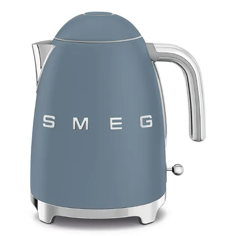 Ấm Siêu Tốc Smeg KLF03SBMEU Màu Xanh Nhám - Thiết Kế Retro Cổ Điển, Dung Tích 1.7L, Công Suất 2400W, An Toàn và Tiện Lợi