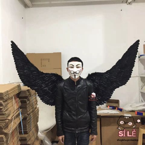 Cánh Thiên Thần Cosplay Đen Trắng Đỏ Hồng - Cánh Ác Quỷ Hóa Trang Halloween Đẹp Giá Rẻ Cho Người Lớn và Trẻ Em
