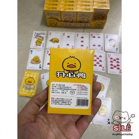 Bộ Bài Poker 52 Lá Thiết Kế Hoạt Hình Vịt Vàng Dễ Thương - Đồ Chơi Trẻ Em Cao Cấp, Chống Thấm Nước, Phù Hợp Chơi Game và Ảo Thuật