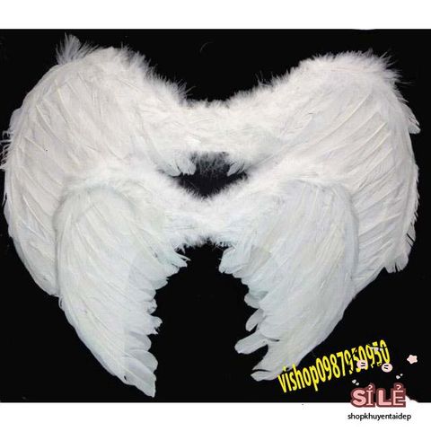 Bộ 20 Cánh Thiên Thần Trắng Dây Co Giãn - Trang Trí Tiệc Giáng Sinh, Lễ Hội Hóa Trang Cho Bé - Phụ Kiện Thời Trang Dễ Thương