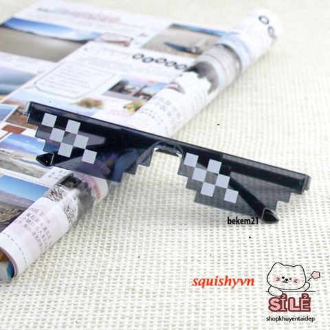 Kính Mát Thug Life UV400 - Phụ Kiện Thời Trang Unisex Cho Nam Nữ, Kính Chống Nắng Hài Hước Dành Cho Game Thủ và Fan Meme