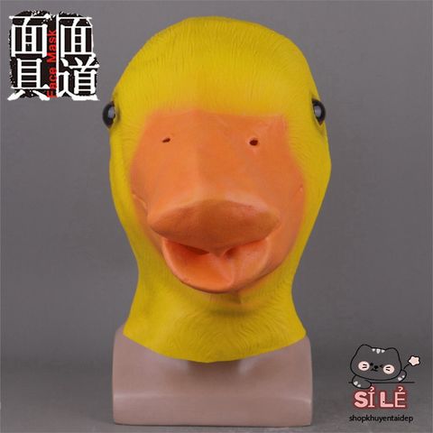 Mặt Nạ Cao Su Hình Vịt Donald - Phụ Kiện Hóa Trang Halloween, Đạo Cụ Quay Video TikTok, Năng Động và Bắt Mắt