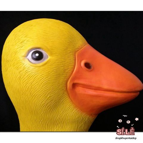 Mặt Nạ Cao Su Hình Vịt Donald - Phụ Kiện Hóa Trang Halloween, Đạo Cụ Quay Video TikTok, Năng Động và Bắt Mắt