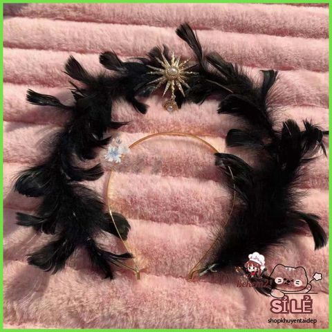 Cánh Quỷ Đen & Cánh Thiên Thần - Phụ Kiện Hóa Trang Halloween Độc Đáo cho Trẻ Em và Người Lớn, Cánh Lông Vũ Thời Trang