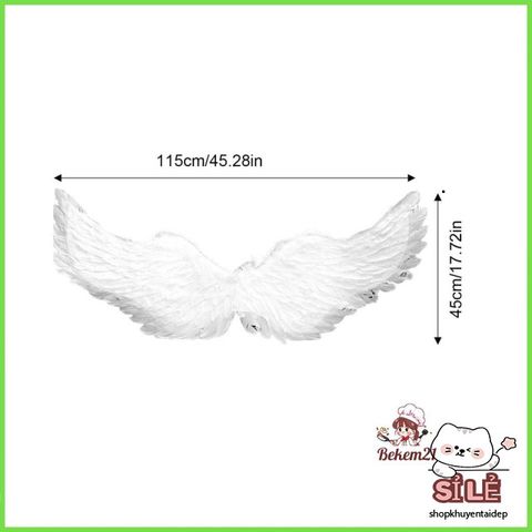 Cánh Quỷ Đen & Cánh Thiên Thần - Phụ Kiện Hóa Trang Halloween Độc Đáo cho Trẻ Em và Người Lớn, Cánh Lông Vũ Thời Trang