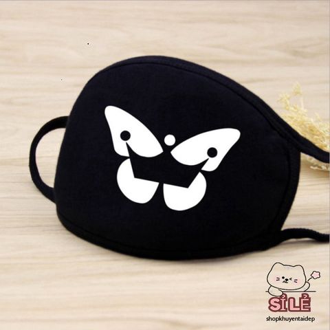 Khẩu Trang Hình Trái Tim Đỏ Phong Cách Hàn Quốc - Chống Bụi Cotton, Thiết Kế Anime/Manga Độc Đáo, Unisex, Freesize