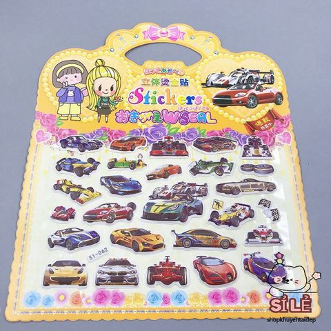 Sticker 3D Chống Thấm Trang Trí Sổ Sách, Bình Nước & Điện Thoại - Giấy Dán Ngộ Nghĩnh Cho Trẻ Em, Giá Cả Phải Chăng
